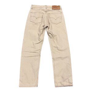 VTG Levis 501 Jeans Mens 32x30 (Fits 30x30) Cream Straight 90s Made in Canada
